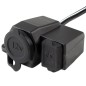 Bricheta auto, 1 port USB, 10A, 12/24V, negru