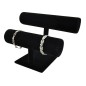Suport dublu pentru bijuterii, 22,5 x 21 cm, negru Suport dublu pentru bijuterii, 22,5 x 21 cm, negru