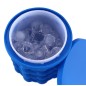 Suport cuburi gheata, 40 bucati, flexibil, 14 x 13 cm, silicon albastru