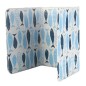 Protectie aragaz, suport reutilizabil, aluminiu, 83 x 39 cm, albastru