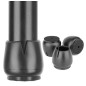Set suporturi antiderapante mobila, 16 piese, silicon, 12 - 16 mm, negru Set suporturi antiderapante mobila, 16 piese, silicon, 12 - 16 mm, negru