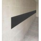 Protector auto pentru garaj, montare perete, spuma polietilena, 200 x 20 x 0,4cm, negru