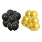 Set baloane decorative aniversare 18 ani, 20 bucati, negru si auriu Set baloane decorative aniversare 18 ani, 20 bucati, negru si auriu