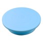 Platou rotativ, decorare tort si prajituri, silicon, 28 x 23 x 7cm, albastru