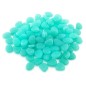 Pietricele decorative fosforescente, 100 bucati, 210g, 2-3 cm, albastru