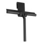 Racleta curatare sticla, pentru cabine de dus, plastic/silicon, 21 x 16cm, negru