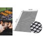 Plasa gratar teflon, flexibila, rezistenta temperatura: -60C - 260C+, 40 x 50cm, negru