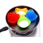 Set recipiente fierbere oua, 4buc, silicon, 56g, 9 x 6,5cm, multicolor