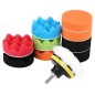 Set lustruire/polisare, 12 piese, adaptor M10, 8mm, multicolor