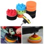 Set lustruire/polisare, 12 piese, adaptor M10, 8mm, multicolor