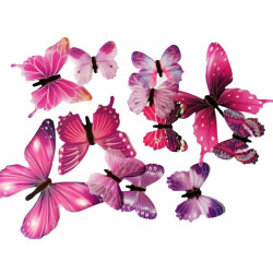 Set fluturi decorativi fosforescenti