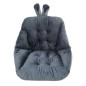 Perna scaun cu spatar, snur prindere, bumbac, 45 x 45 x 8cm, gri Perna scaun cu spatar, snur prindere, bumbac, 45 x 45 x 8cm, gri