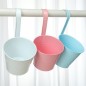 Ghiveci balcon cu maner, protectie raze UV, maner detasabil, tabla, 30 x 14,5 x 11cm, albastru