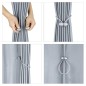 Bratara magnetica de prindere perdele/draperii, lungime 50 cm, set 2 buc, gri