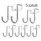 Cuier usa, set 5 bucati, dimensiuni 8 x 7 x 2,2 cm, argintiu Cuier usa, set 5 bucati, dimensiuni 8 x 7 x 2,2 cm, argintiu