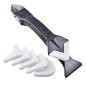 Spatula razuitor chit, 2 capete, 6 placute silicon incluse, 86g, plastic/otel Spatula razuitor chit, 2 capete, 6 placute silicon incluse, 86g, plastic/otel