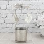Ornament rotativ lumanari, plastic, 16 x 6cm, gri