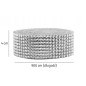 Panglica decorativa cu strasuri, 9m x 4cm, argintiu Panglica decorativa cu strasuri, 9m x 4cm, argintiu