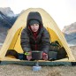 Set ustensile camping, 9 piese, oala, tigaie, capac, lingula lemn, cani, chiuveta, husa inclusa, 416g, aluminiu, gri Set ustensile camping, 9 piese, oala, tigaie, capac, lingula lemn, cani, chiuveta, husa inclusa, 416g, aluminiu, gri