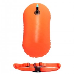 Baliza inot gonflabila, ham prindere, 15L, 46 x 23 x 16cm, portocaliu