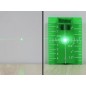 Placa tinta laser, prindere magnetica, plastic, 10 x 7cm, verde
