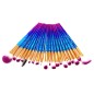 Set pensule machiaj, 20 piese, 18-20,5cm, multicolor