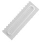 Spatula ornare prajituri, plastic, 21,8 x 7,2cm , alb