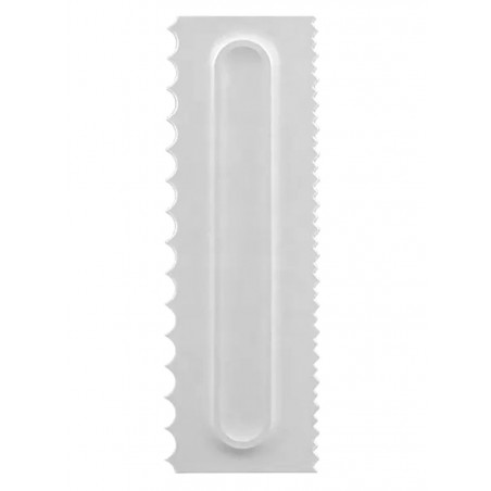 Spatula ornare prajituri, plastic, 21,8 x 7,2cm , alb