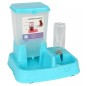 Dozator automat pentru caini si pisici, 2in1, capacitate rezervor alimente 5L, plastic, 34 x 26,5 x 34,5 cm