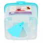 Dozator automat pentru caini si pisici, 2in1, capacitate rezervor alimente 5L, plastic, 34 x 26,5 x 34,5 cm