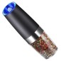Dispozitiv macinat condimente electric, 21 x 5cm, negru/argintiu