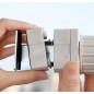 Uscator de rufe, 8 orificii pentru umerase, plastic, 33,8 x 5 cm, alb/gri Uscator de rufe, 8 orificii pentru umerase, plastic, 33,8 x 5 cm, alb/gri