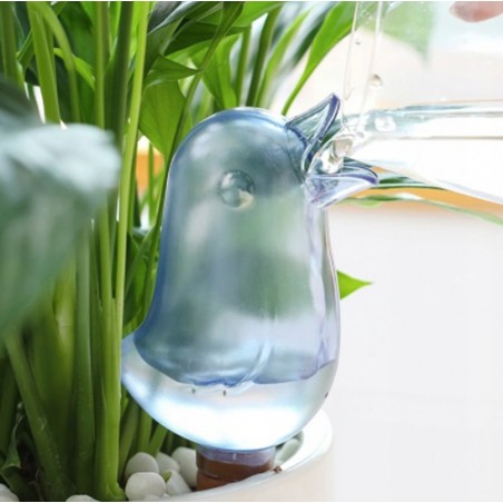 Adapator plante, irigator plastic, recipient 80 ml, 16,6 x 7cm, albastru