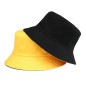 Palarie reversibila, universala, 55-60 x 9cm, galbe/negru Palarie reversibila, universala, 55-60 x 9cm, galbe/negru