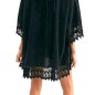 Rochie plaja, marime universala, poliester, 65 x 110 cm, negru Rochie plaja, marime universala, poliester, 65 x 110 cm, negru