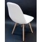 Scaun piele sufragerie, picioare antiderapante, 86 x 48 x 45cm, alb Scaun piele sufragerie, picioare antiderapante, 86 x 48 x 45cm, alb