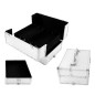 Troller cosmetice, maner transport, 4 compartimente, 59 x 36 x 25,5cm, argintiu Troller cosmetice, maner transport, 4 compartimente, 59 x 36 x 25,5cm, argintiu