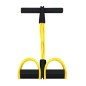 Dispozitiv fitness, 4 benzi elastice, 40 cm, negru/galben