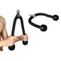 Franghie triceps, sarcina maxima 200kg, carlig metalic, 60 x 70 cm, negru