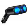 Splitter bricheta auto cu voltmetru/USB