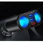 Splitter bricheta auto cu voltmetru/USB, 3,1A, 1A, 12/24V DC, 100W, 13 x 7,5 x 3,2cm, negru Splitter bricheta auto cu voltmetru/USB, 3,1A, 1A, 12/24V DC, 100W, 13 x 7,5 x 3,2cm, negru