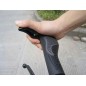 Manere ghidon bicicleta, material antiderapant, 14 x 12,5cm, negru/gri