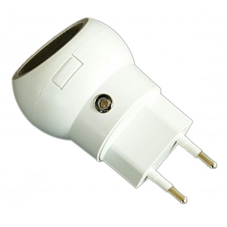 Lampa de veghe, senzor aprindere, 1W, 50Hz, 230V, 4,6 x 4,6 x 8,5cm, alb