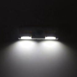 Lampa LED cu senzor miscare, 6 leduri, 16 x 5 x 2,5cm, alb