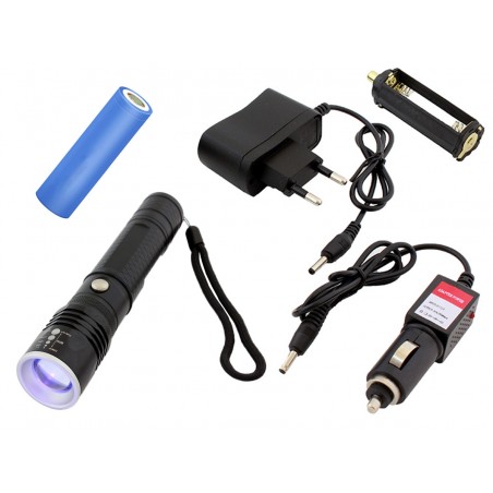 Lanterna tactica LED, 350lm, IPX4, 3W, 15,5 x 3,5cm, negru