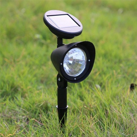 Lampa LED solara exterior, 3 leduri, 600mAh, 31 x 14 x 9,5 cm, negru