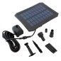Pompa solara fantana, iluminare RGB, rezistenta interperii, 160mA, 1000mAh, 2,5W, 500g, 11 x 11cm, negru