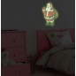 Sticker decorativ glow luminos Mos Craciun Sticker decorativ glow luminos Mos Craciun