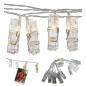 Ghirlanda decorativa interior, 10 LED-uri, 1,5V, 5,5 cm, gri