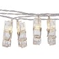 Ghirlanda decorativa interior, 10 LED-uri, 1,5V, 5,5 cm, gri